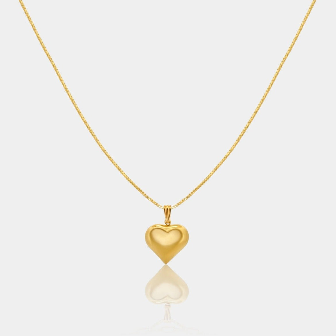 14k Gold fill heart pendant necklace