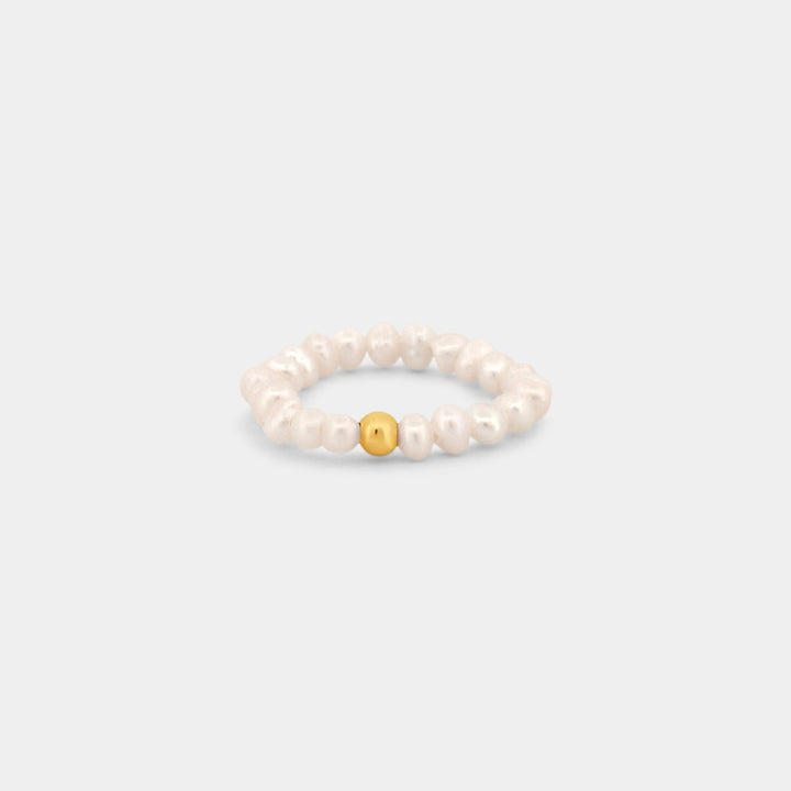 tiny pearl elastic ring