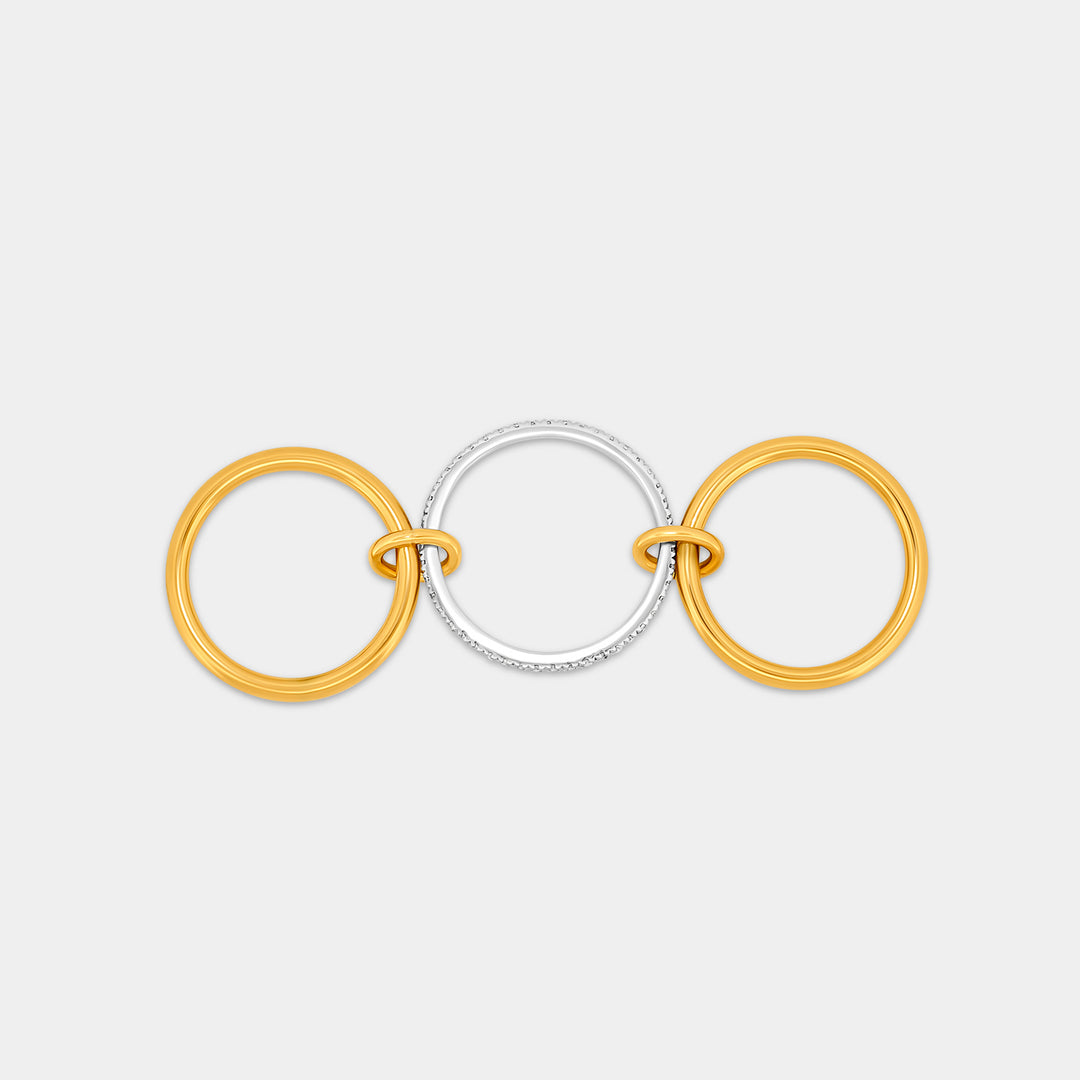 Two Tone Linked Ring