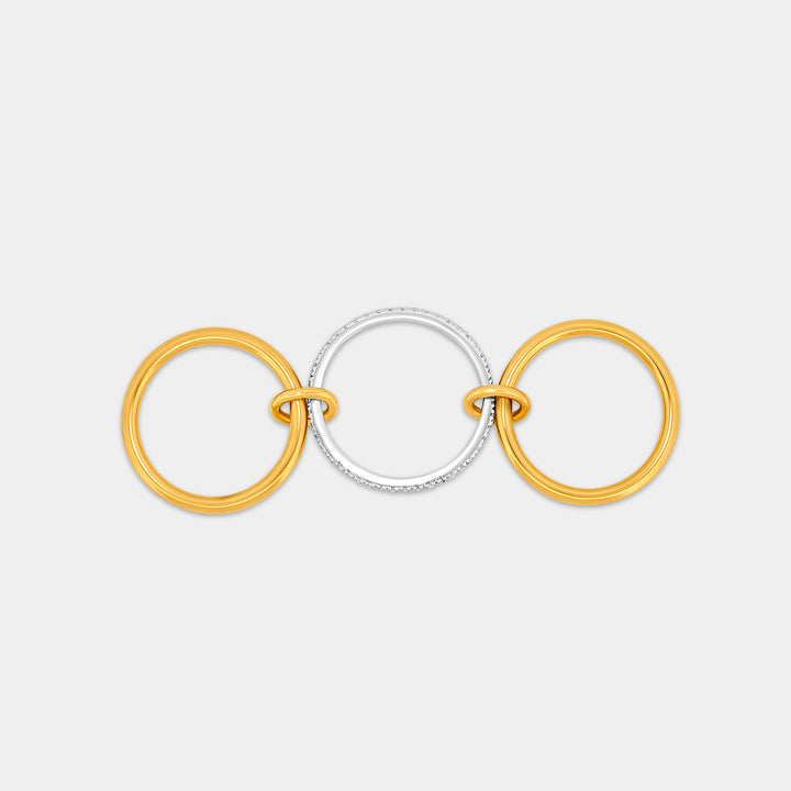 Two Tone Linked Ring