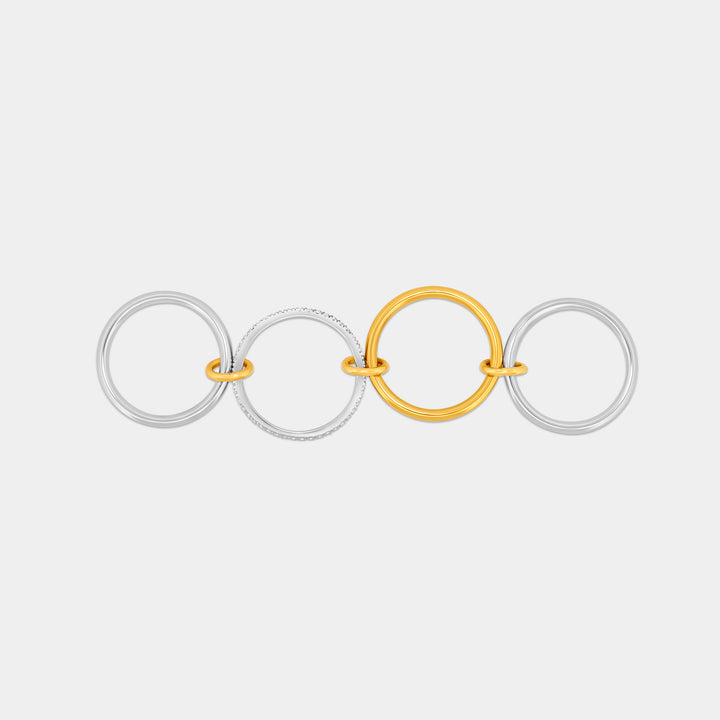 Two Tone Linked Ring