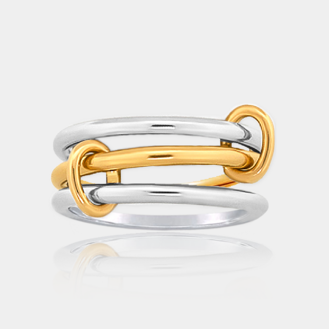 Two Tone Linked Ring