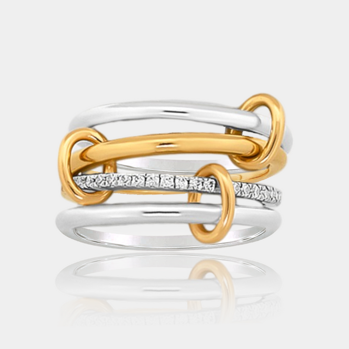 Two Tone Linked Ring