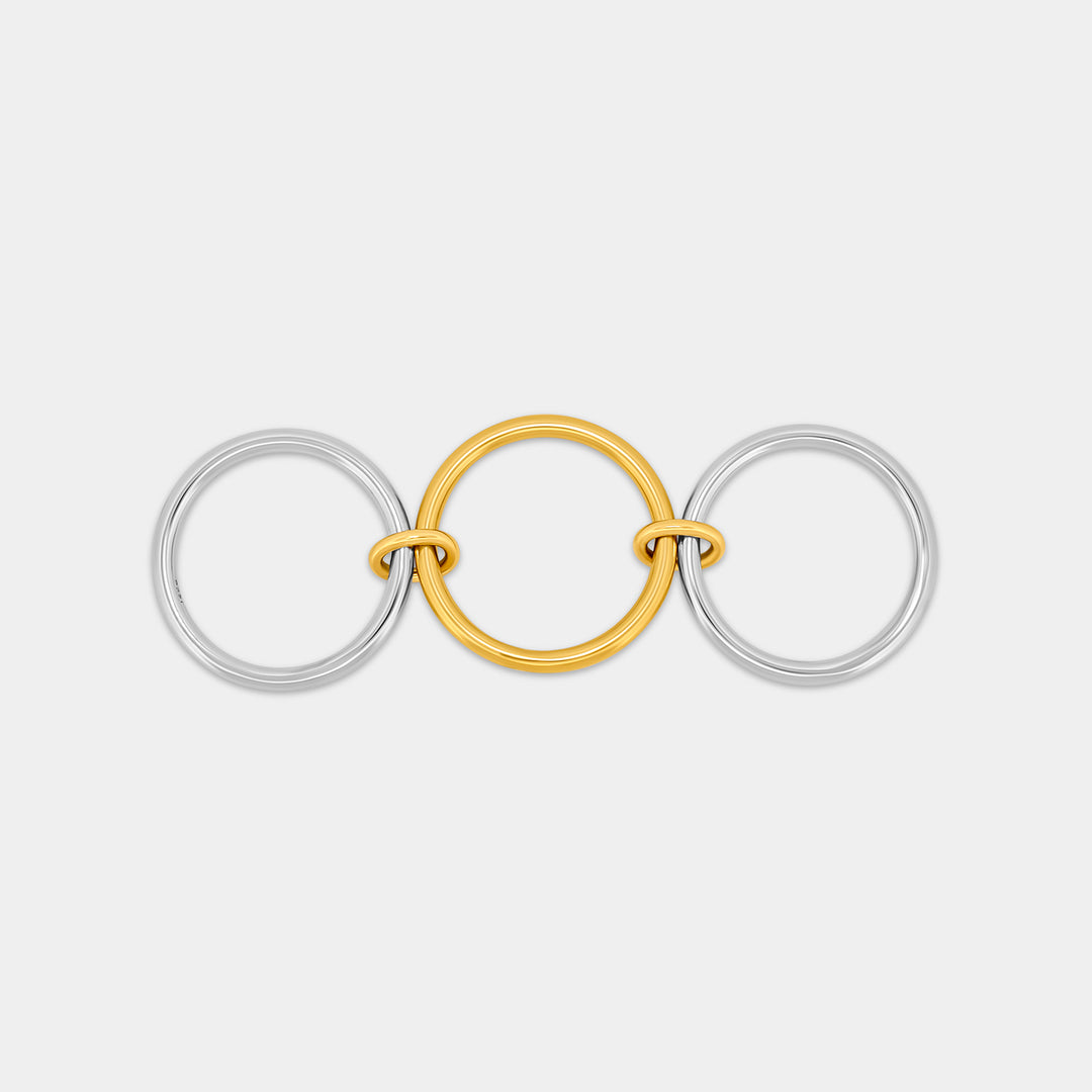 Two Tone Linked Ring