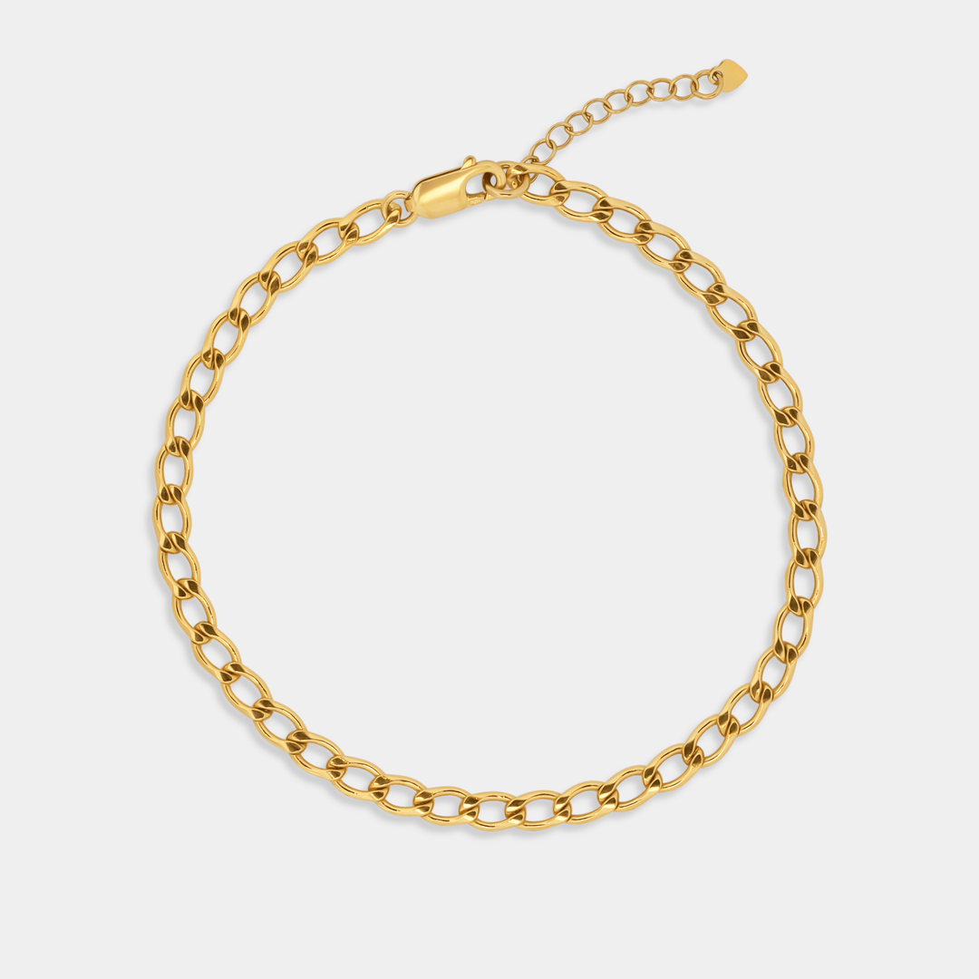 14K Gold Filled Anklets Parker Anklet LINK'D THE LABEL