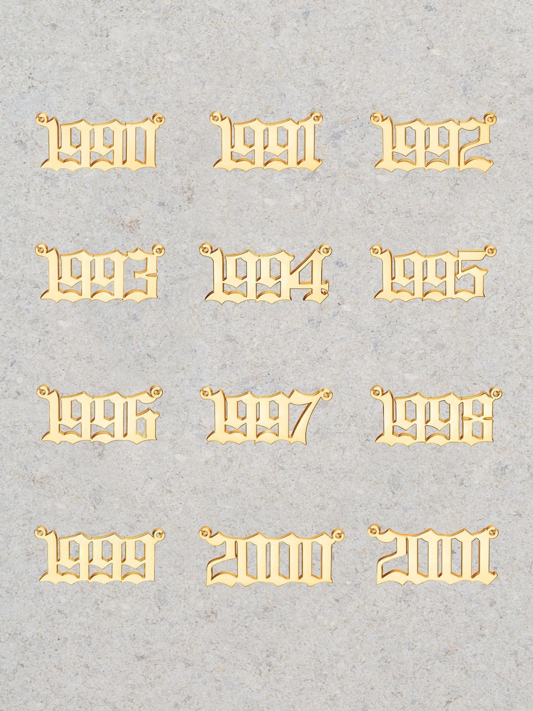 14K Gold Filled Birth Year Necklace LINK'D THE LABEL