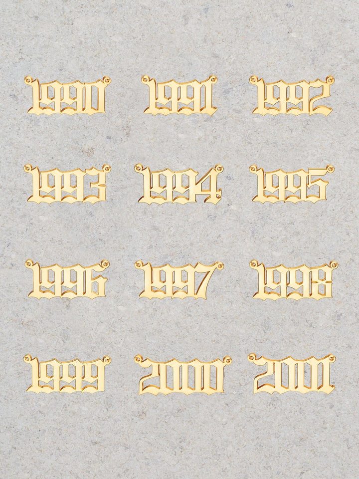 14K Gold Filled Birth Year Necklace LINK'D THE LABEL