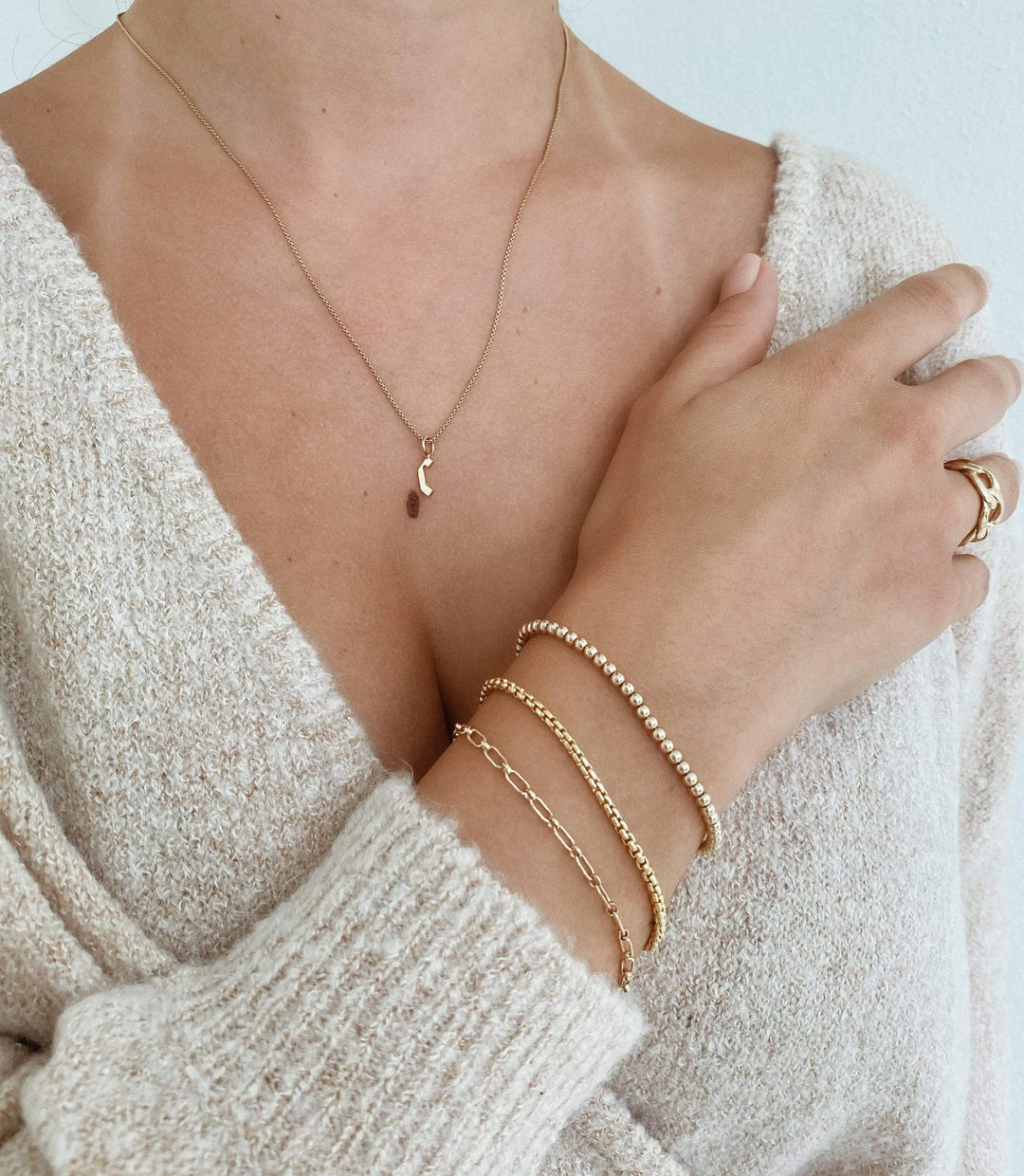 14K Gold Filled Bracelets Celine Bracelet LINK'D THE LABEL