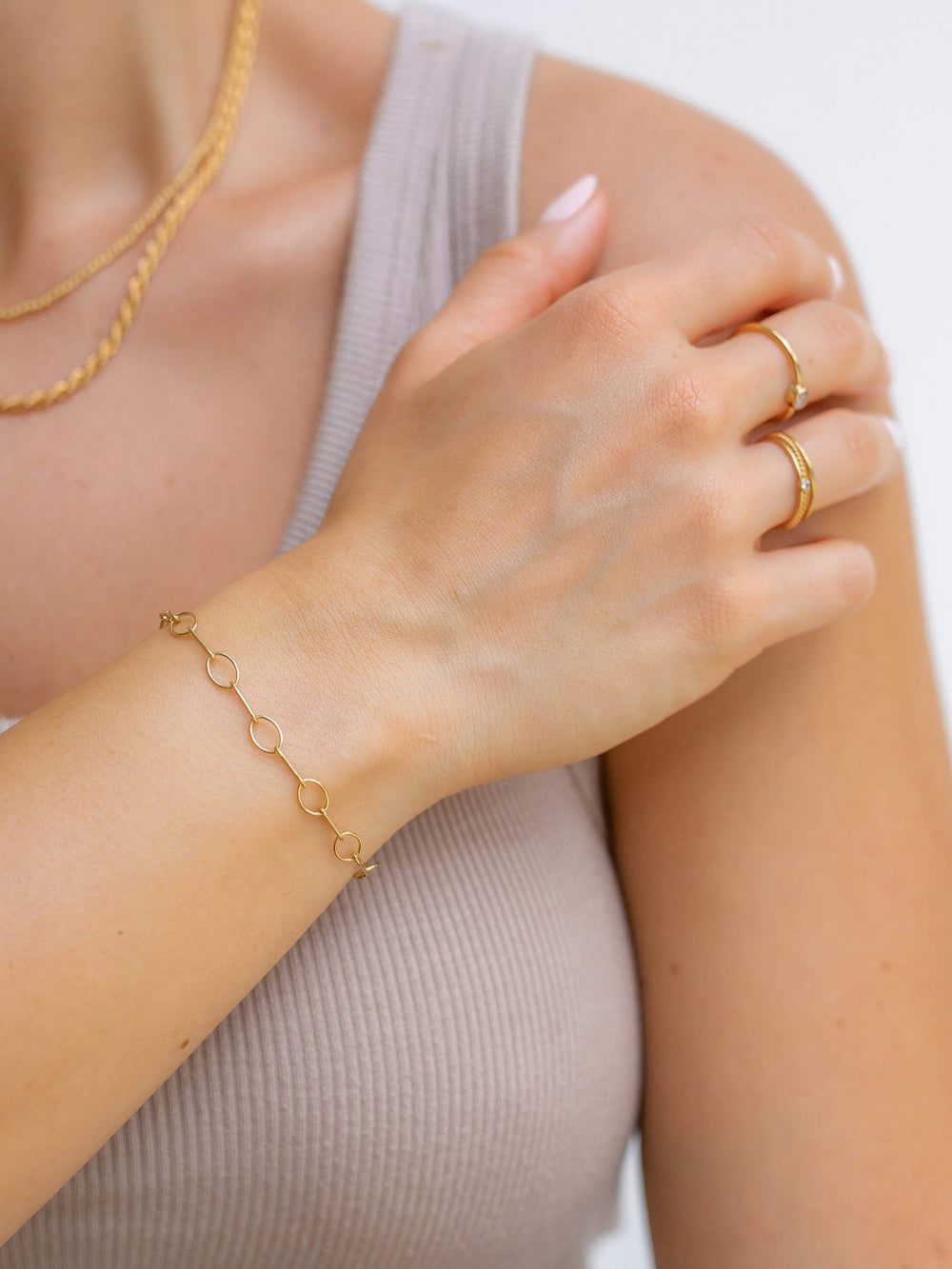 14K Gold Filled Bracelets Cheska Bracelet LINK'D THE LABEL