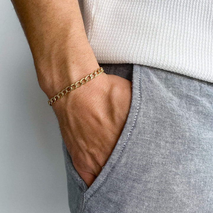 14K Gold Filled Bracelets Cuban Link Chain Bracelet LINK'D THE LABEL