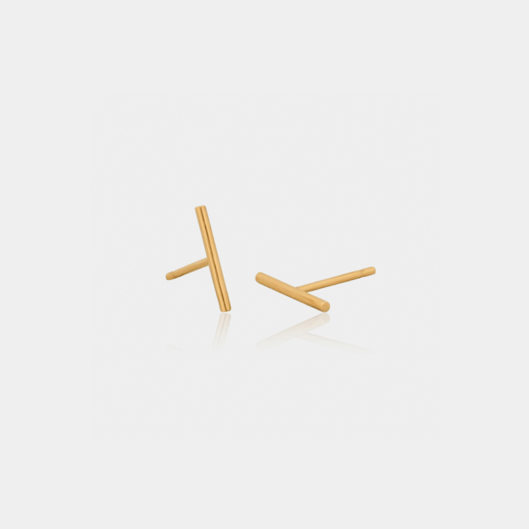 14K Gold Filled Earrings Bar Post Earrings