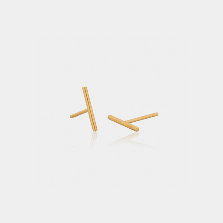 14K Gold Filled Earrings Bar Post Earrings