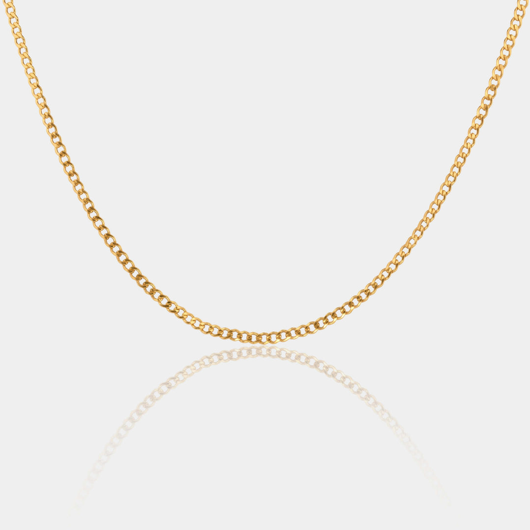 3.3 mm curb chain necklace 14K Gold Filled Necklaces Ava Necklace LINK'D THE LABEL3
