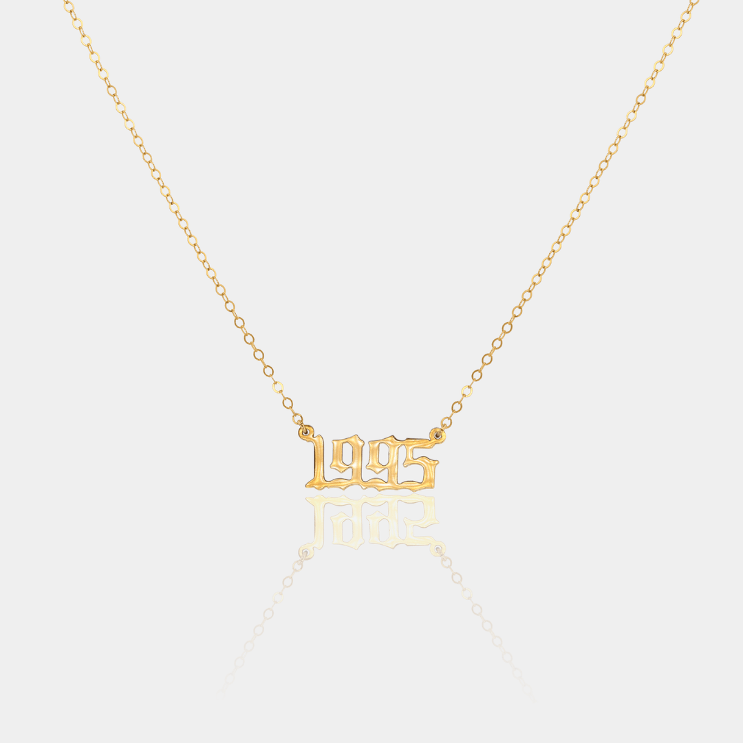 14K Gold Filled Necklaces Birth Year Necklace LINK'D THE LABEL