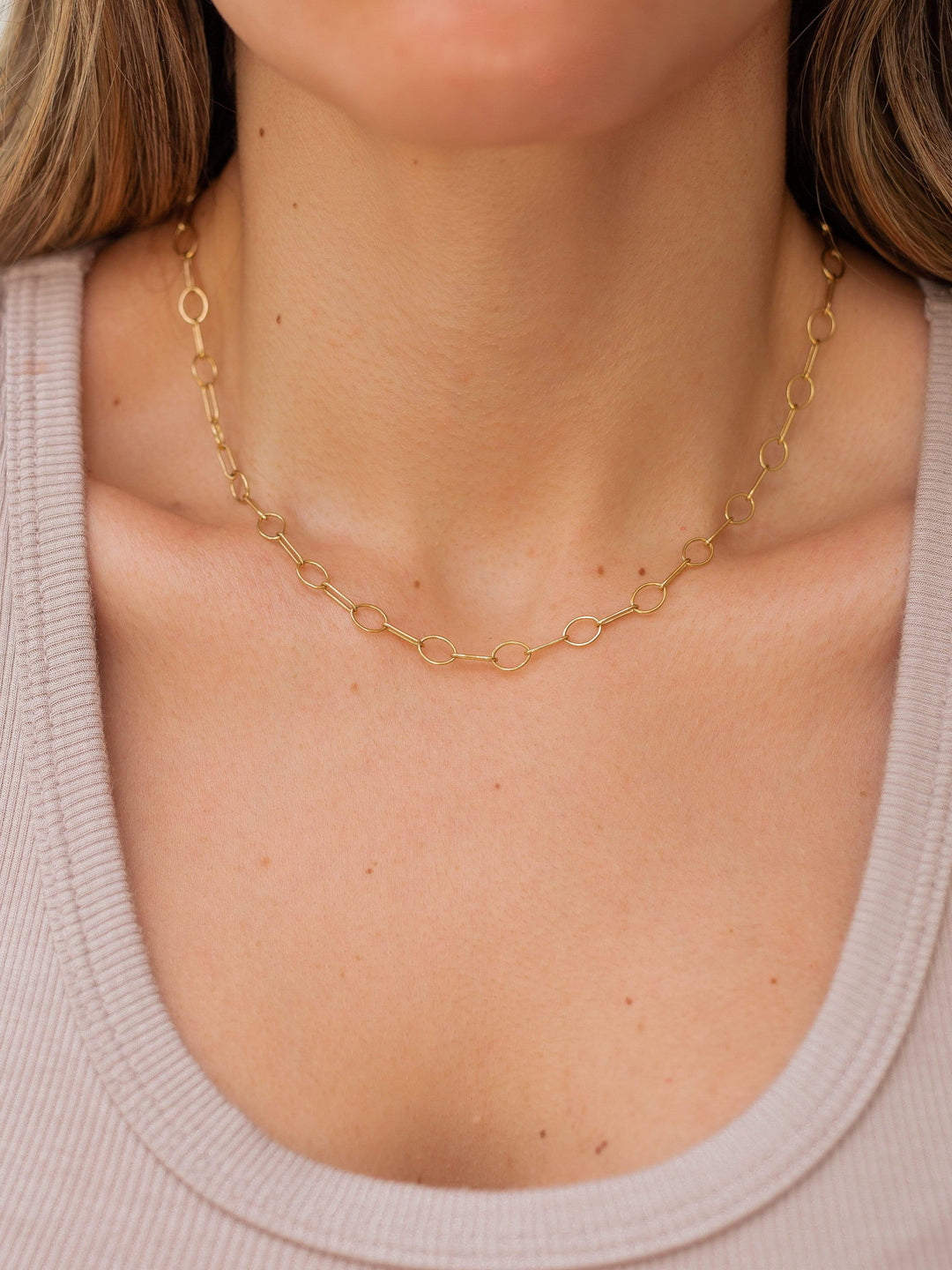 14K Gold Filled Necklaces Cheska Necklace LINK'D THE LABEL