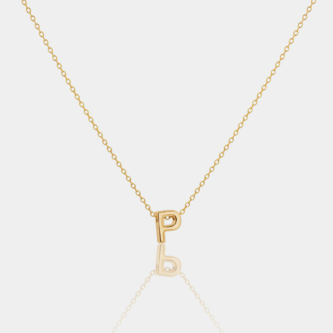 14K Gold Filled Necklaces Classic Initial Necklace LINK'D THE LABEL