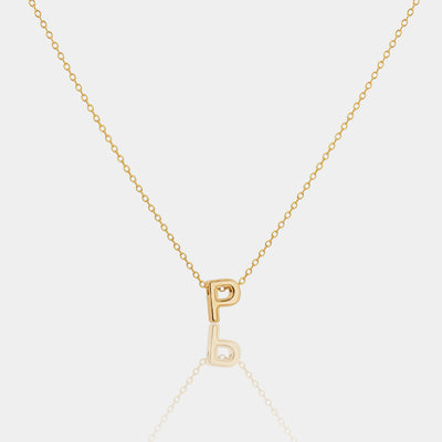 14K Gold Filled Necklaces Classic Initial Necklace LINK'D THE LABEL
