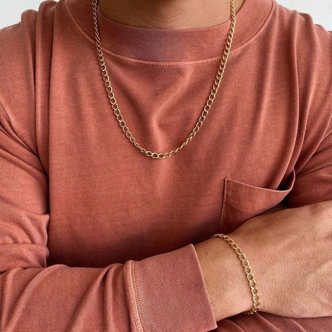 14K Gold Filled Necklaces Cuban Link Chain Necklace LINK'D THE LABEL