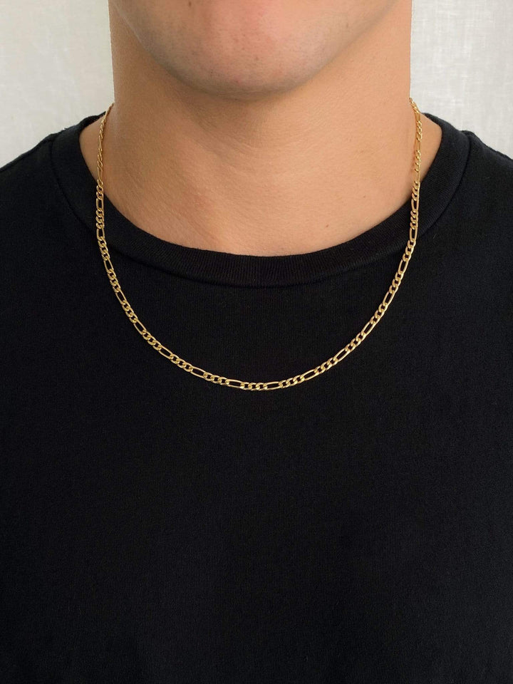 14K Gold Filled Necklaces Figaro Necklace LINK'D THE LABEL
