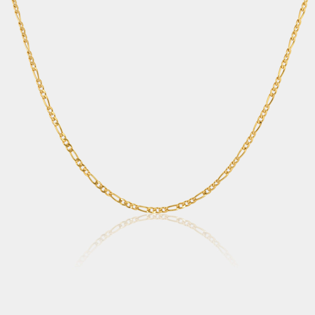 14K Gold Filled Necklaces Figaro Necklace LINK'D THE LABEL