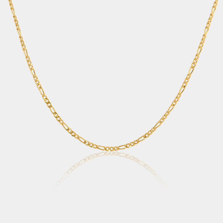 14K Gold Filled Necklaces Figaro Necklace LINK'D THE LABEL
