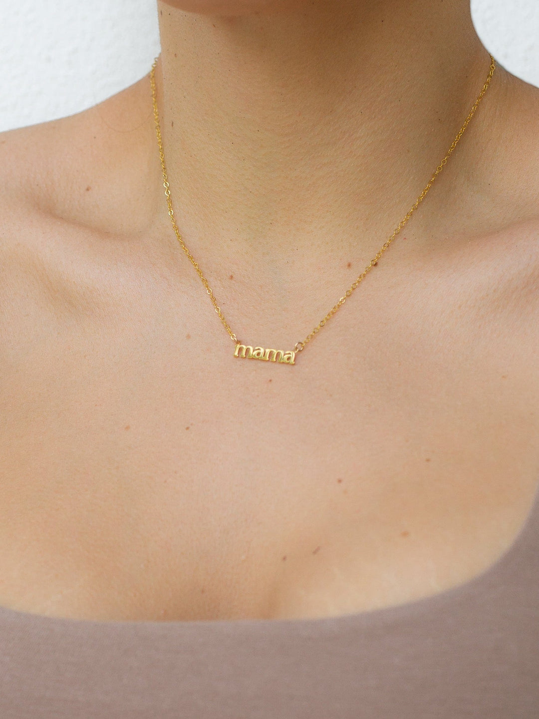 14K Gold Filled Necklaces Mama Necklace LINK'D THE LABEL