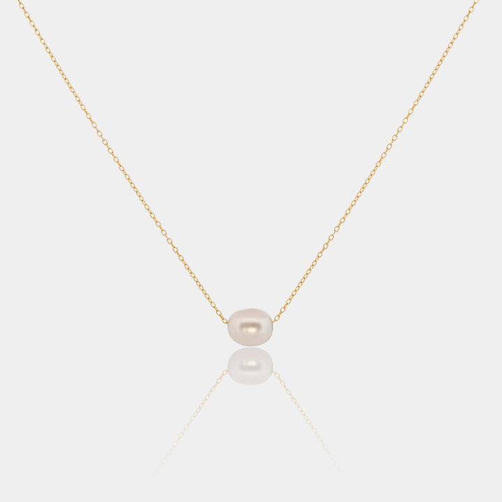 14K Gold Filled Necklaces Pia Pearl Necklace LINK'D THE LABEL
