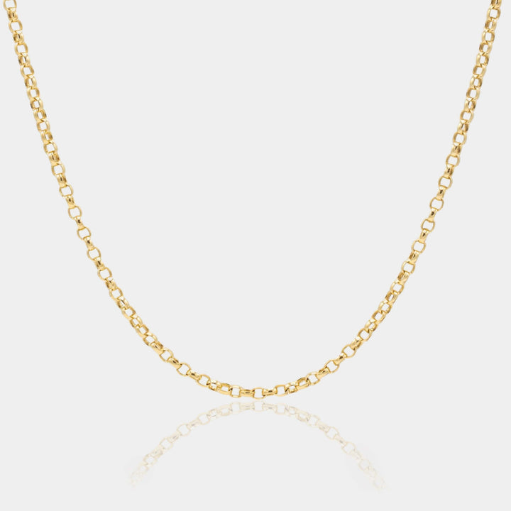 14K Gold Filled Necklaces Rolo Chain Necklace LINK'D THE LABEL