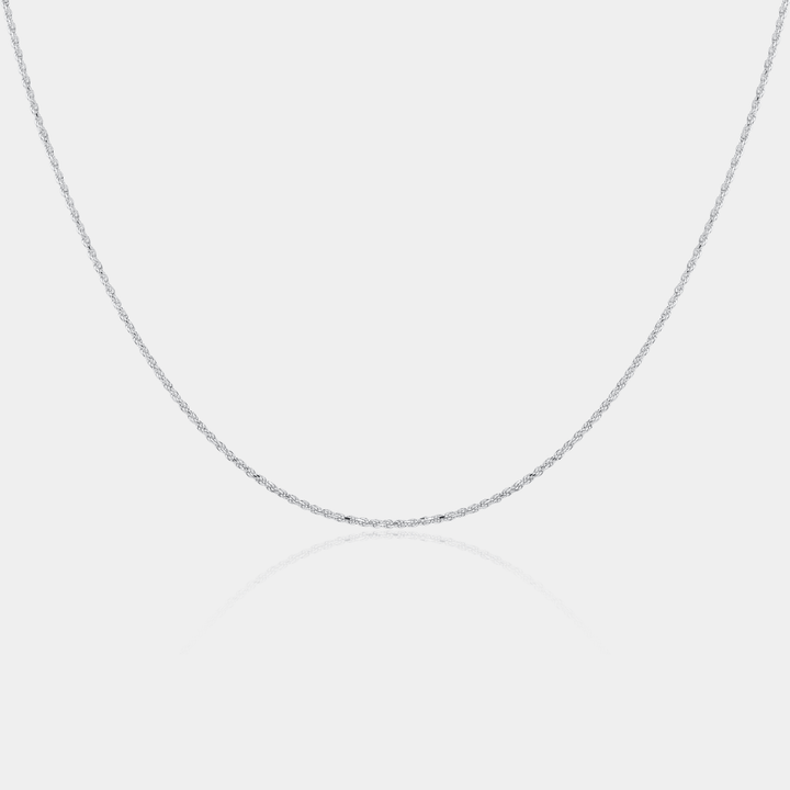 14K Gold Filled Necklaces Silver Rope Necklace LINK'D THE LABEL