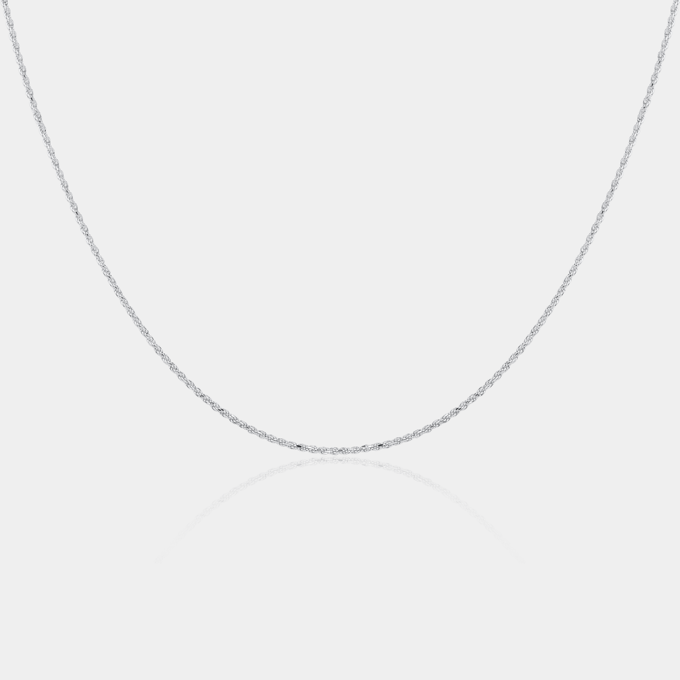 14K Gold Filled Necklaces Silver Rope Necklace LINK'D THE LABEL