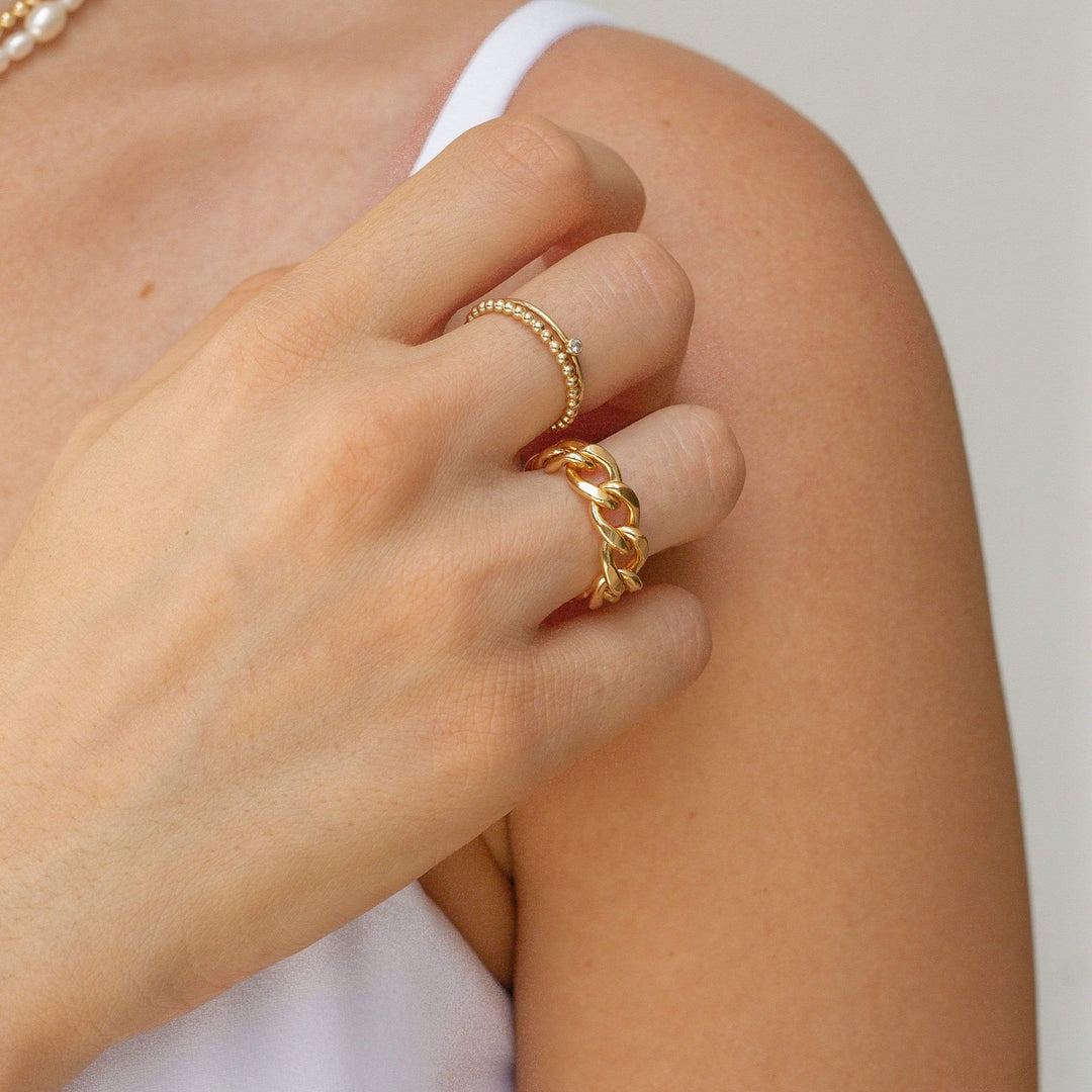 Gold Filled Chain Ring