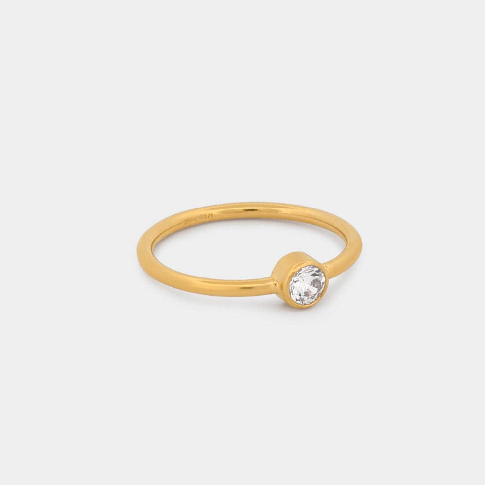 14k gold filled Cubic Zirconia Ring