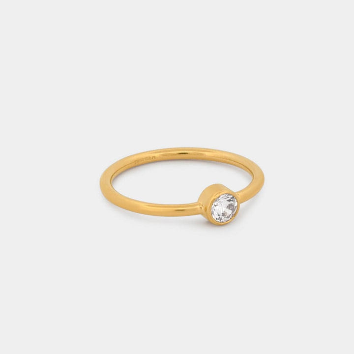 14k gold filled Cubic Zirconia Ring
