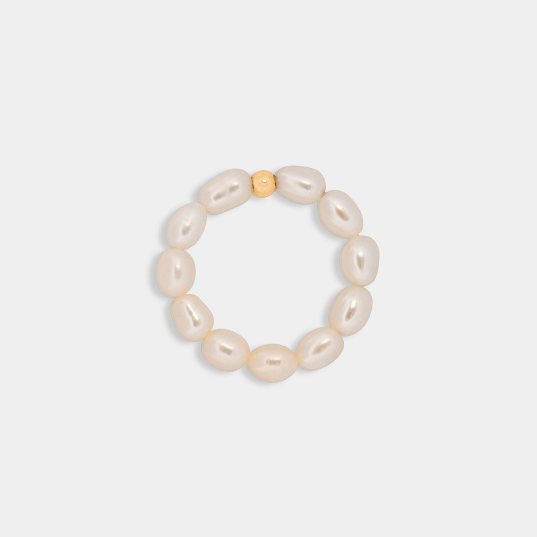 Freshwater pearl elastic ring