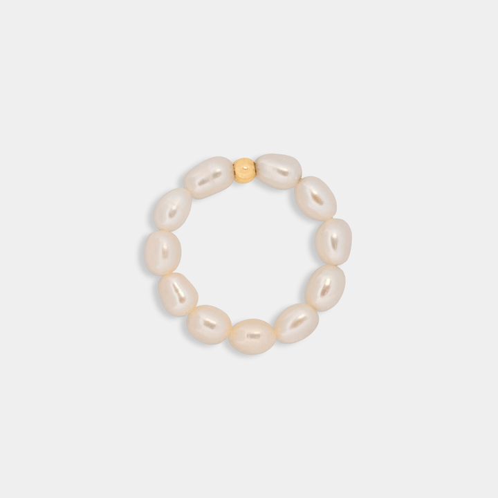Freshwater pearl elastic ring