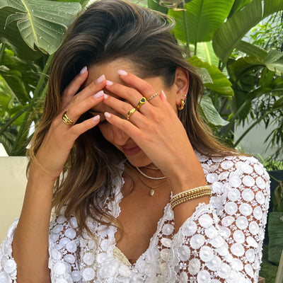 Rachel love wearing her jewelry collection, ring stack bundle
