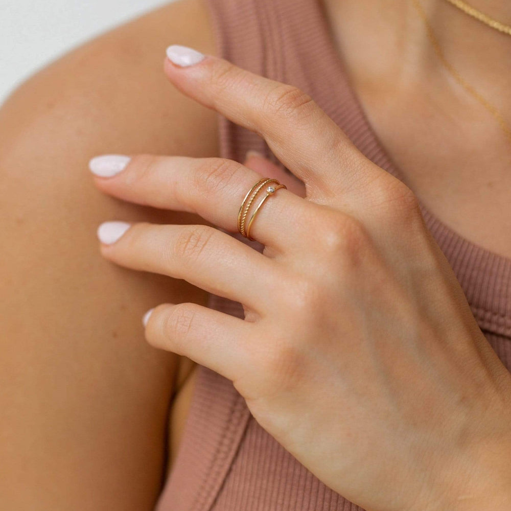 Dainty Cubic Zirconia Ring