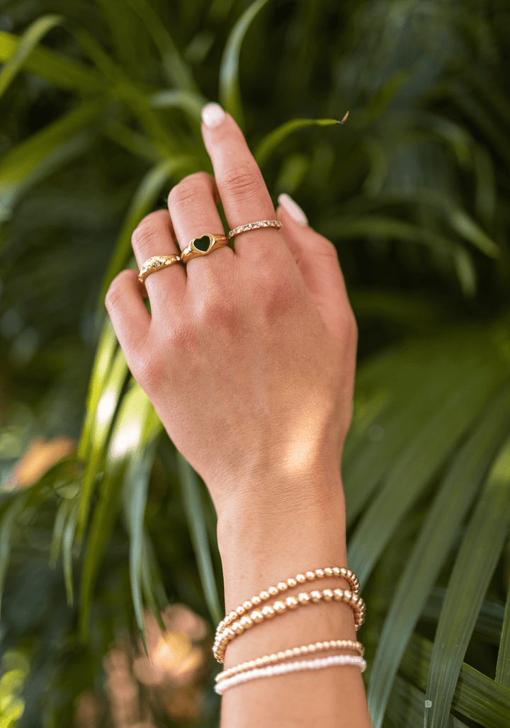 Dainty Thin CZ Band Ring LINK'D THE LABEL