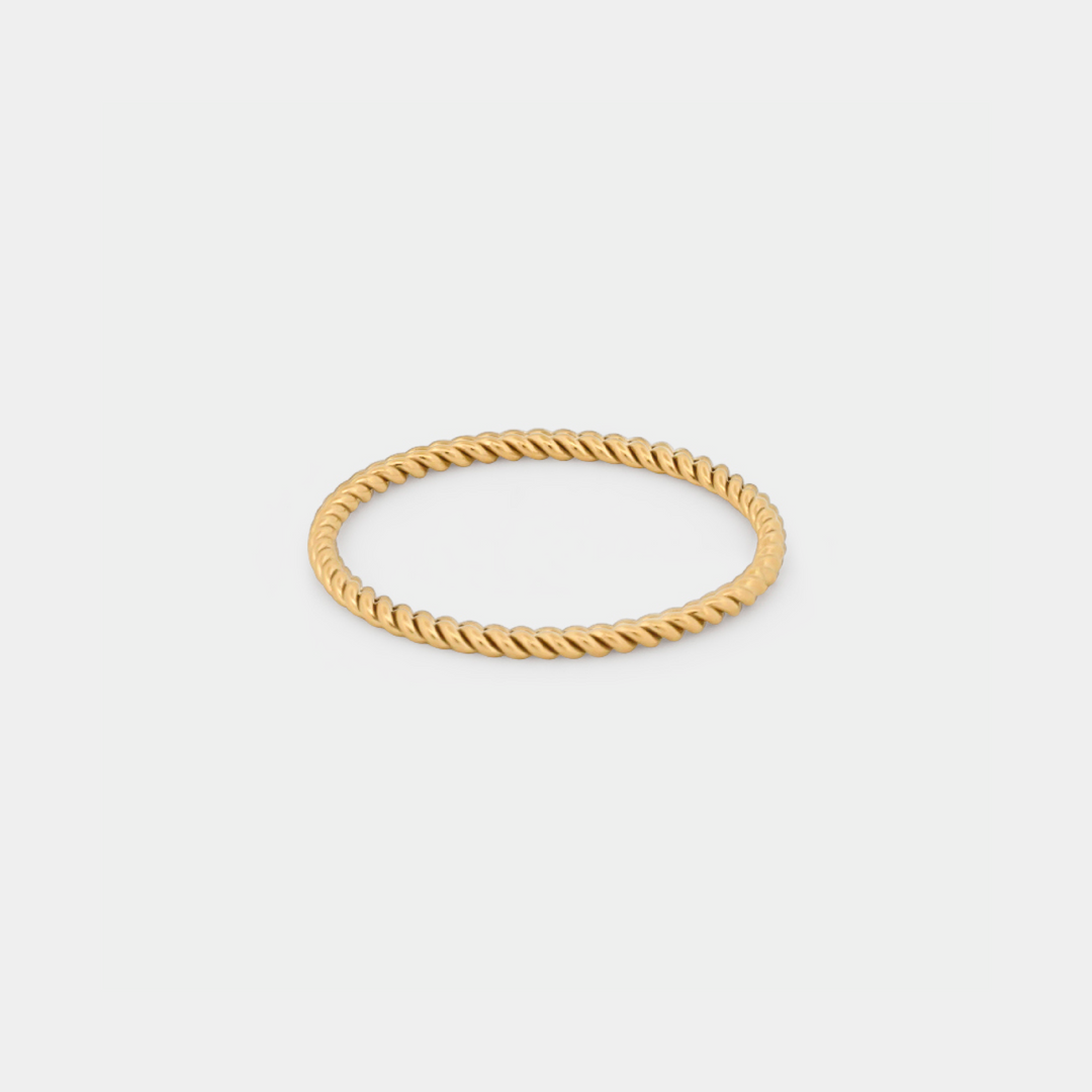 14K Gold Filled Rings Twist-Wire Stacking Ring