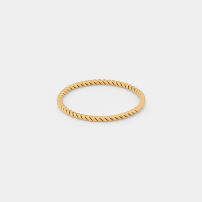 14K Gold Filled Rings Twist-Wire Stacking Ring