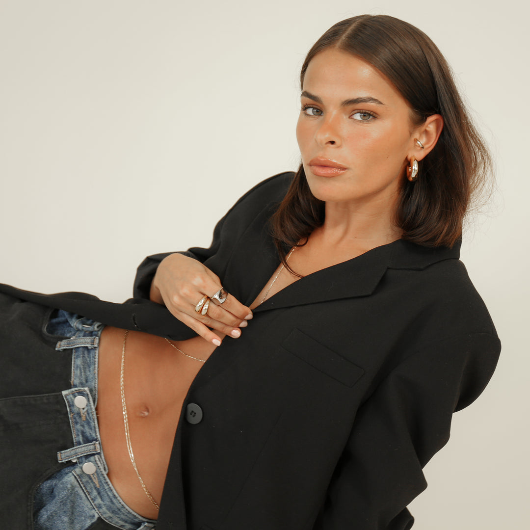14k Gold Filled Belly Chain | Gold Waist Chain LINK'D THE LABEL 14k Gold Filled Belly Chain | Gold Waist Chain LINK'D THE LABEL