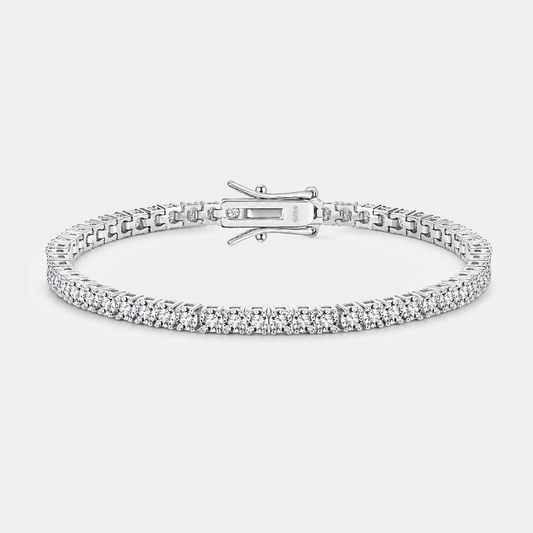 14K Gold Filled Bracelets Classic 3mm Moissanite Tennis Bracelet LINK'D THE LABEL