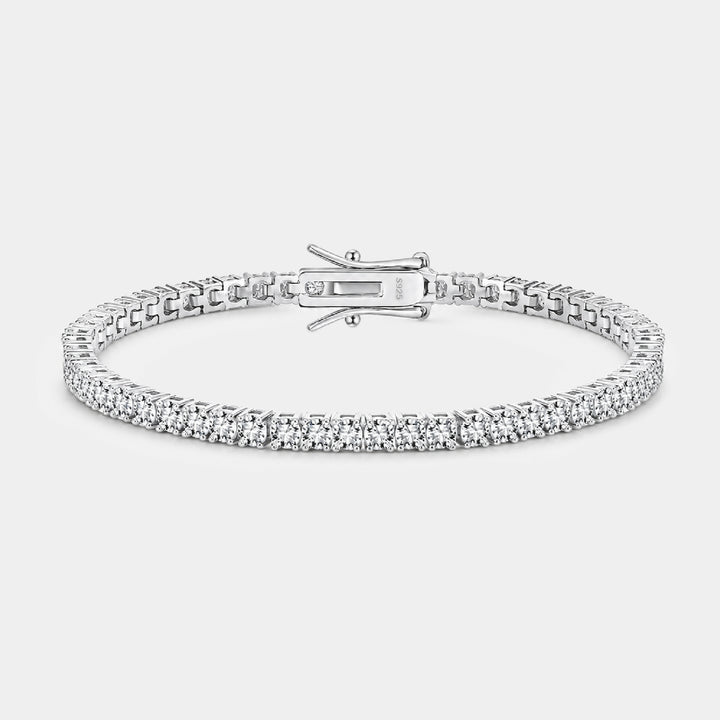 14K Gold Filled Bracelets Classic 3mm Moissanite Tennis Bracelet LINK'D THE LABEL