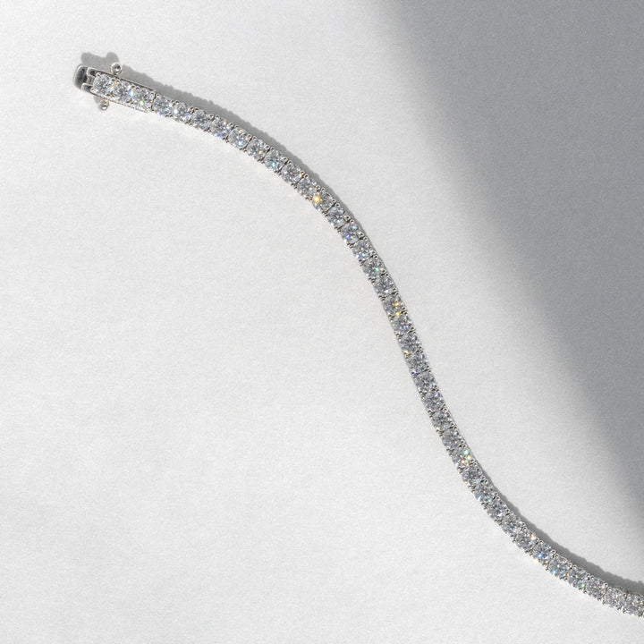 14K Gold Filled Bracelets Classic 3mm Moissanite Tennis Bracelet LINK'D THE LABEL