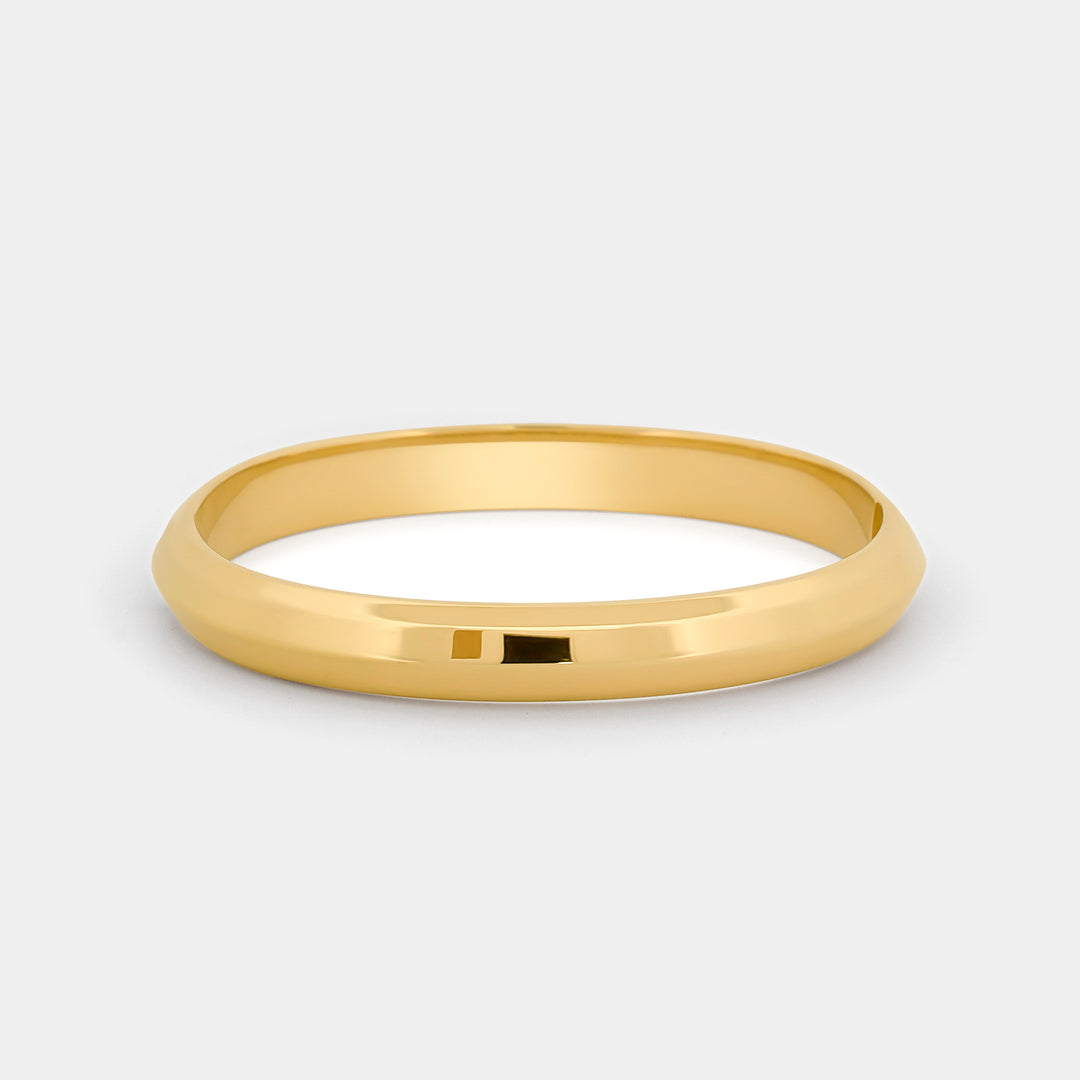 14K Gold Filled Bracelets Gia Bold Bangle LINK'D THE LABEL