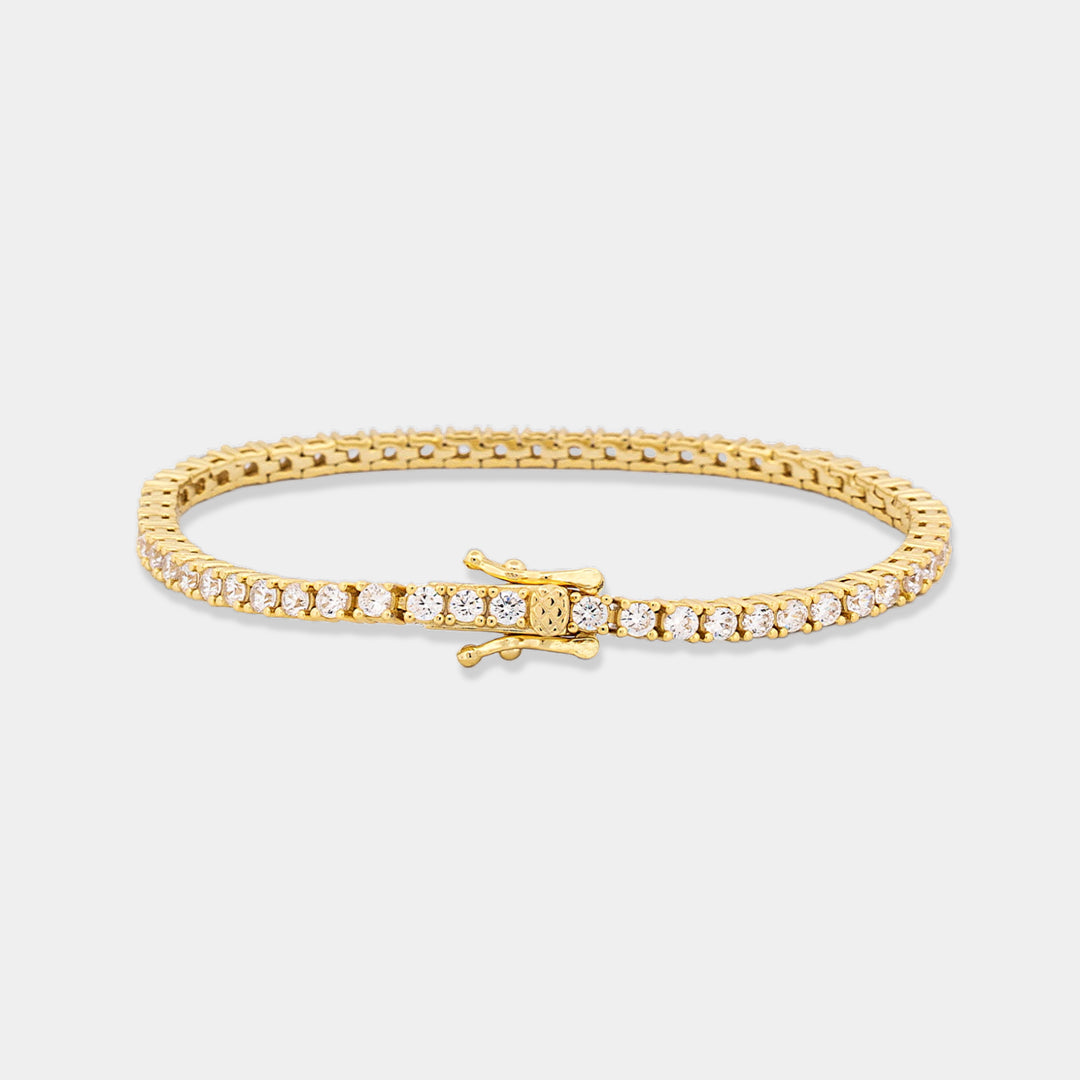 14K Gold Filled Bracelets Reese Tennis Bracelet LINK'D THE LABEL