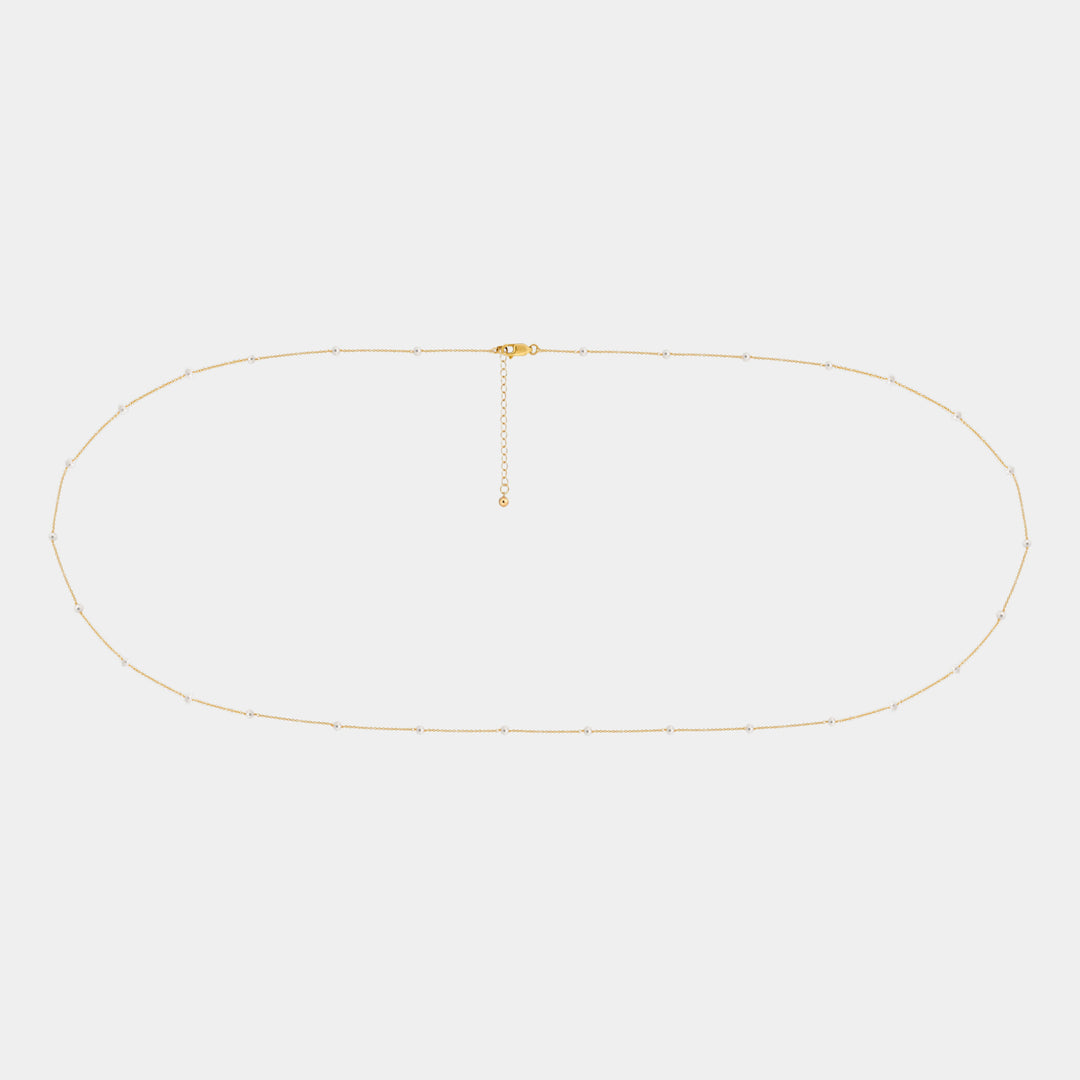 14K Gold Filled Carajillo Pearl Belly Chain LINK'D THE LABEL