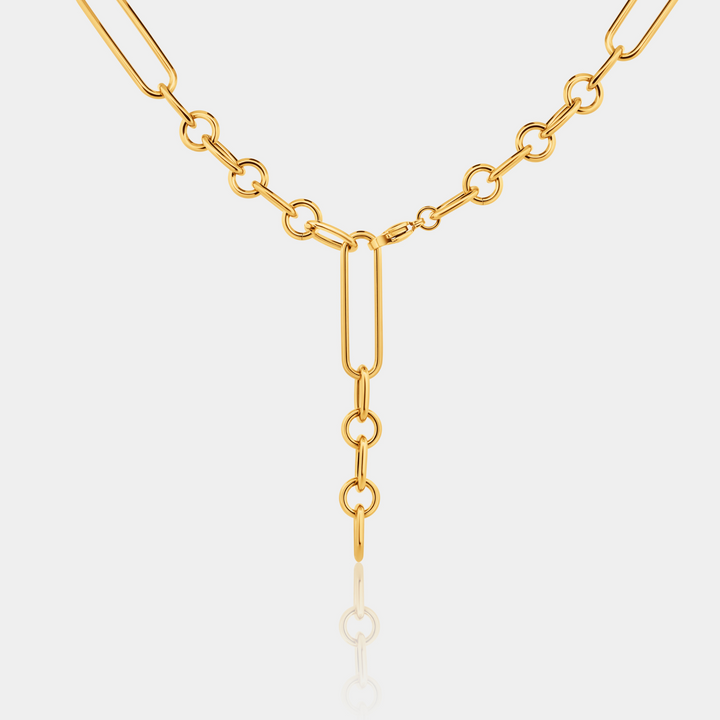 14K Gold Filled Chunky Drop Link Chain LINK'D THE LABEL
