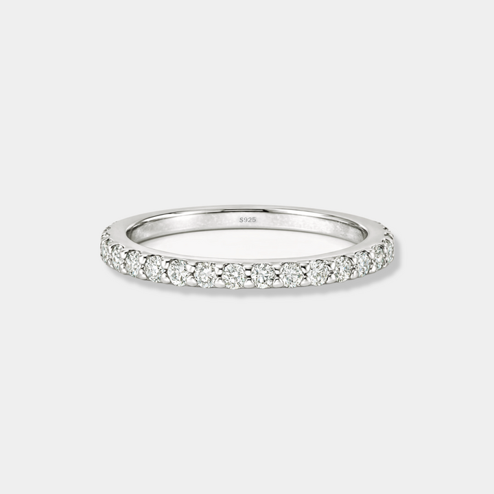 14K Gold Filled Diamond Pave Eternity Ring LINK'D THE LABEL