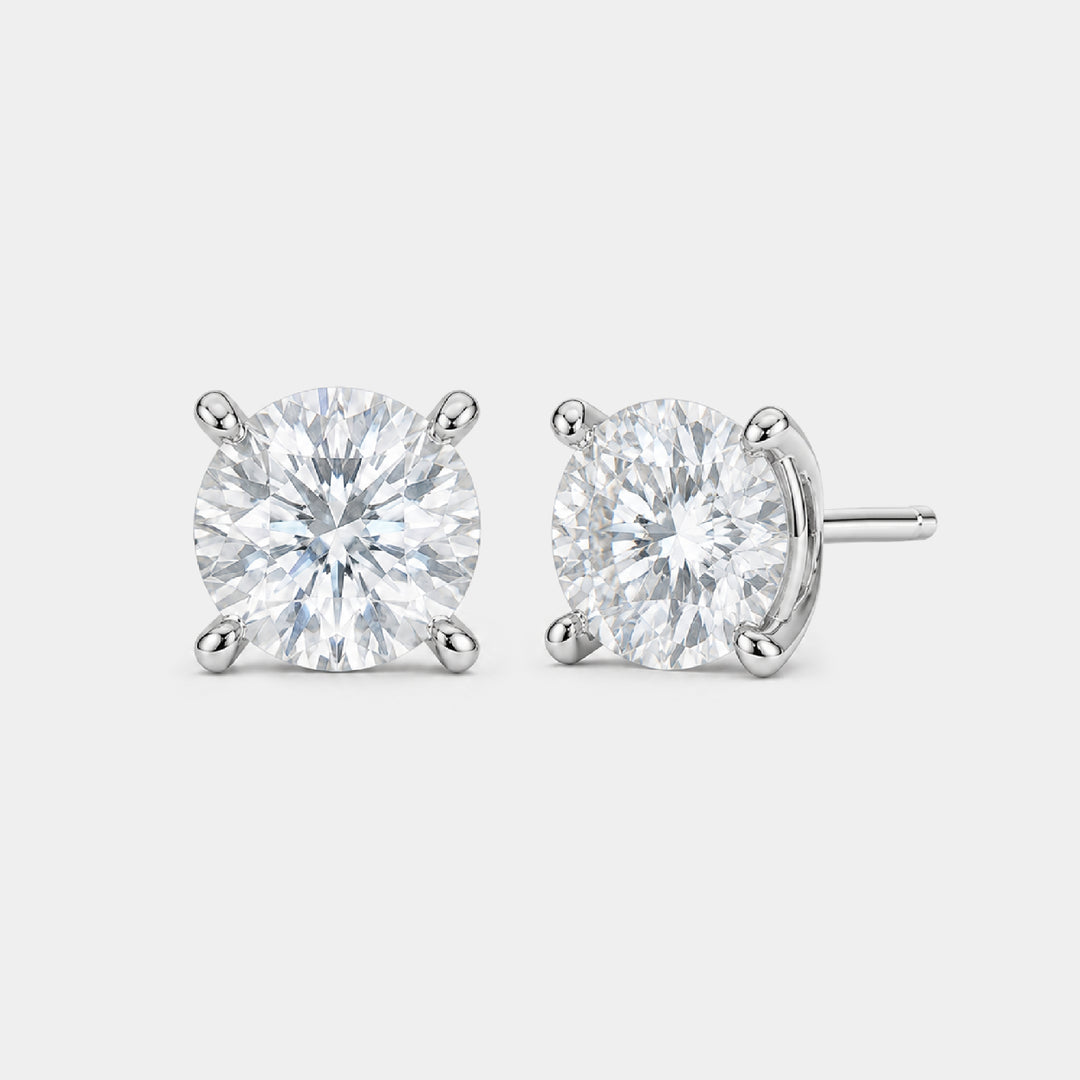 14K Gold Filled Earrings Classic Martini Moissanite Stud Earrings LINK'D THE LABEL